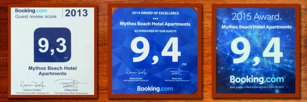 Mythos Beach Hotel Apartments Maleme Esterno foto
